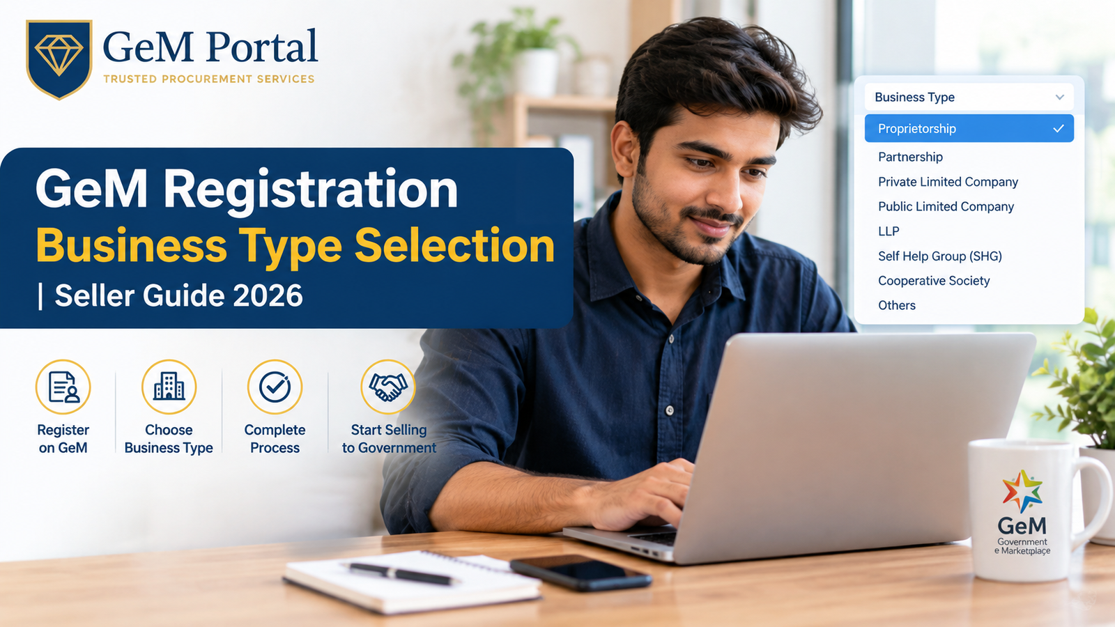 GeM Registration Business Type Selection | Seller Guide 2026